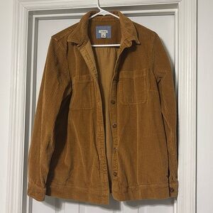 L.L. Bean Burnt Orange Corduroy Flannel. Size: Medium